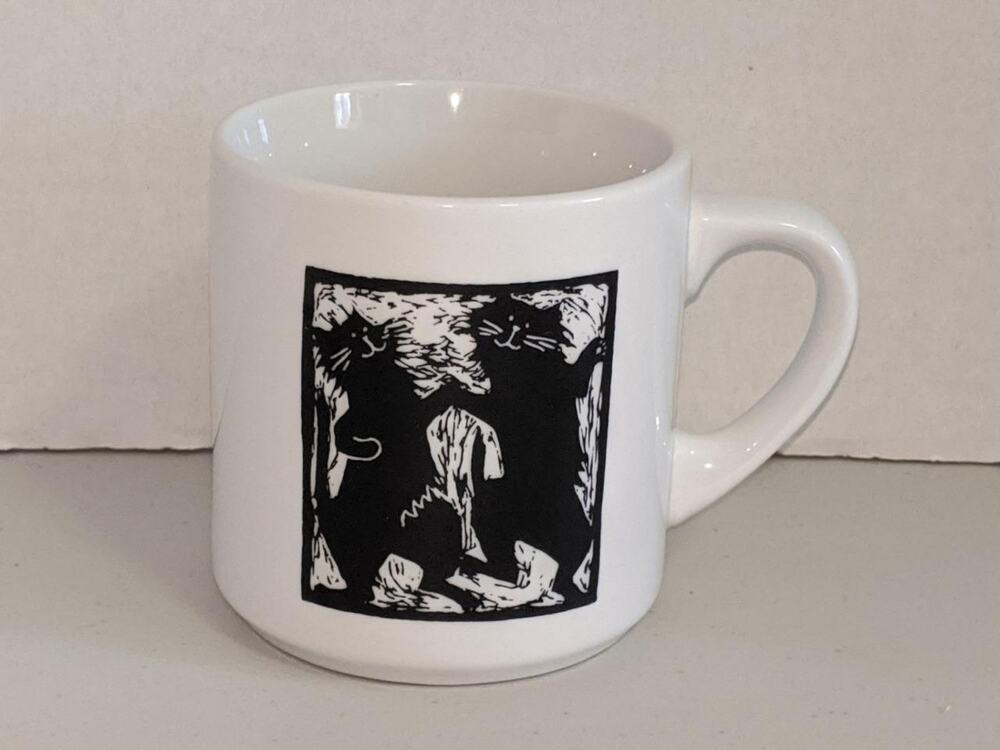2 Cats Linyi Mug Cup Silver Phoenix -012019